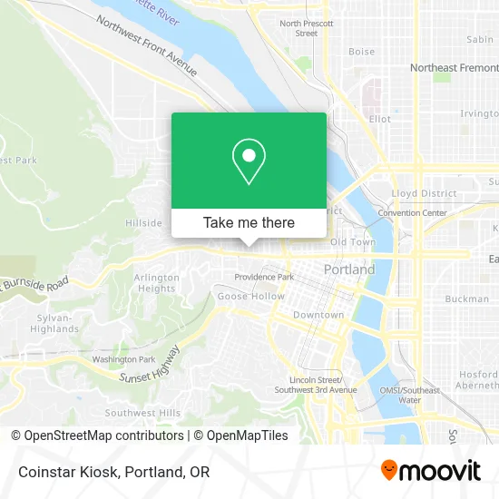 Coinstar Kiosk map