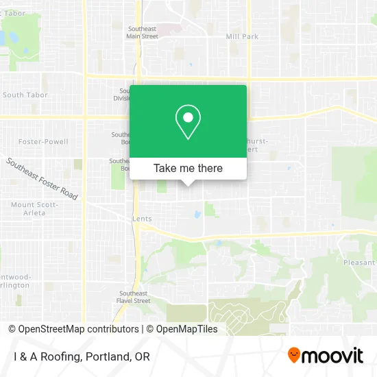 I & A Roofing map