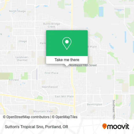 Sutton's Tropical Sno map