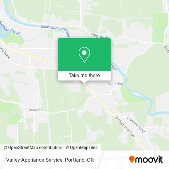 Valley Appliance Service map