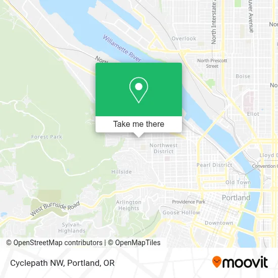 Cyclepath NW map