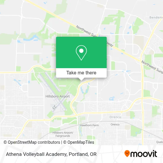 Athena Volleyball Academy map