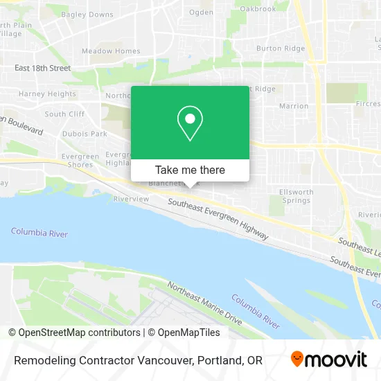 Remodeling Contractor Vancouver map