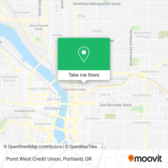 Point West Credit Union map