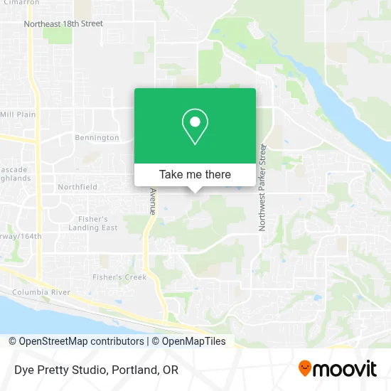 Dye Pretty Studio map