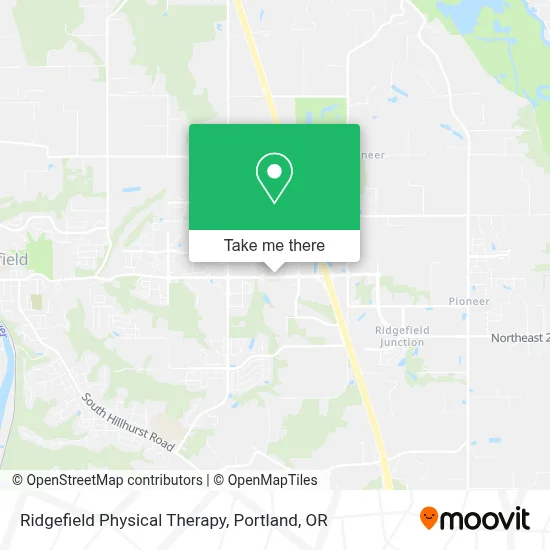 Ridgefield Physical Therapy map