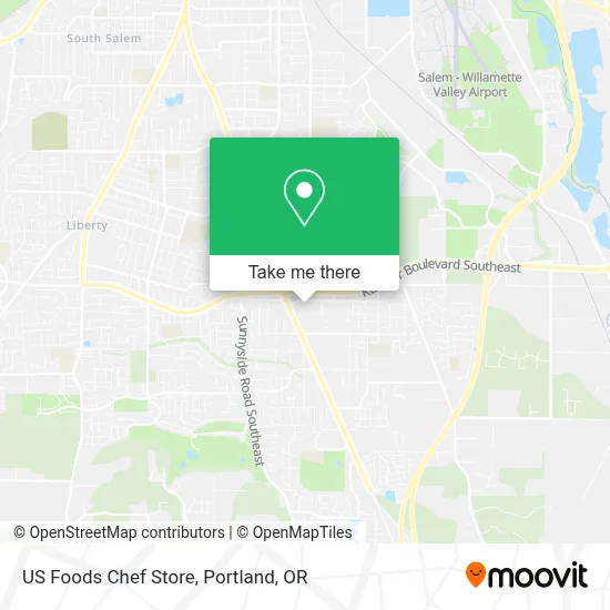 US Foods Chef Store map