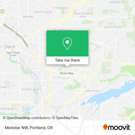 Medstar NW map