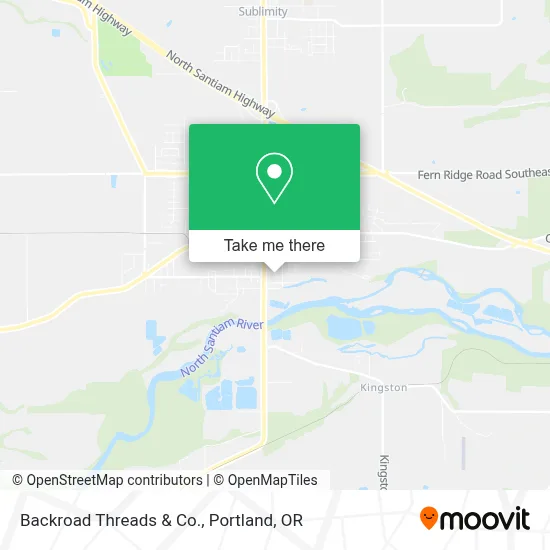 Backroad Threads & Co. map