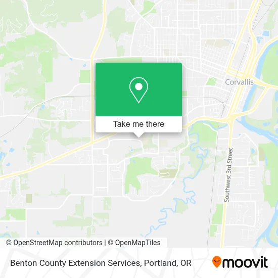 Benton County Extension Services map