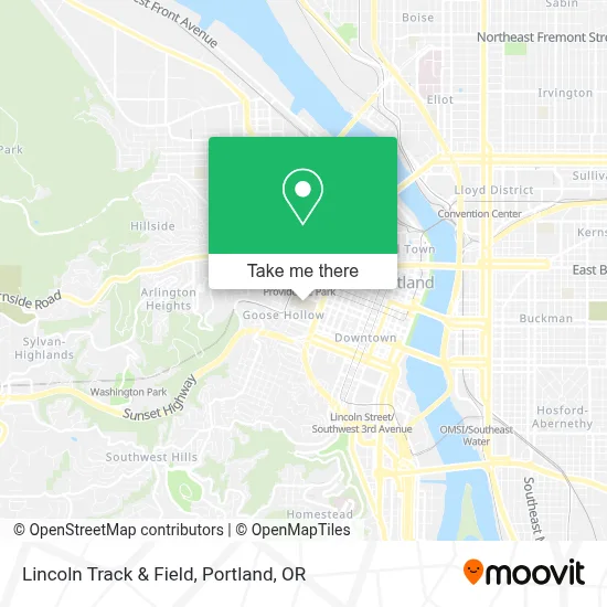 Lincoln Track & Field map