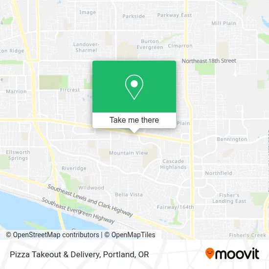 Pizza Takeout & Delivery map