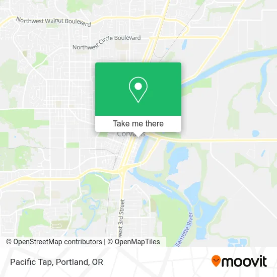 Pacific Tap map