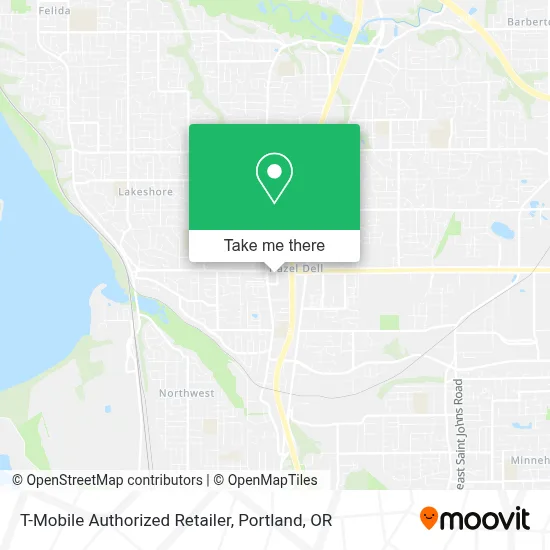 T-Mobile Authorized Retailer map