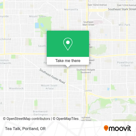 Tea Talk map