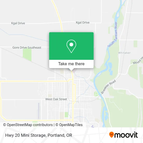 Hwy 20 Mini Storage map