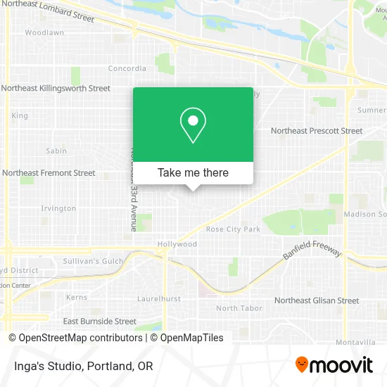 Inga's Studio map