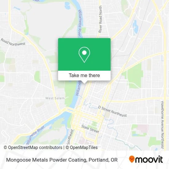 Mongoose Metals Powder Coating map