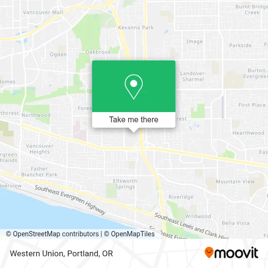 Western Union map