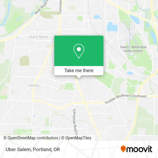 Uber Salem map