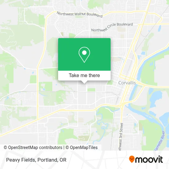 Peavy Fields map