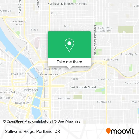 Sullivan's Ridge map