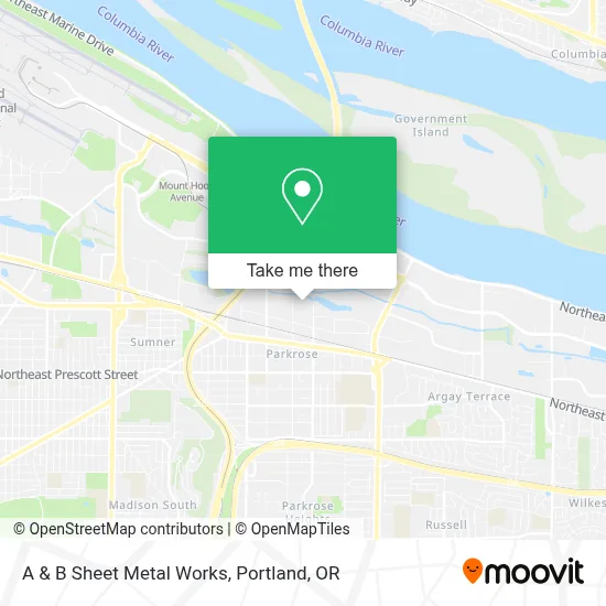 A & B Sheet Metal Works map