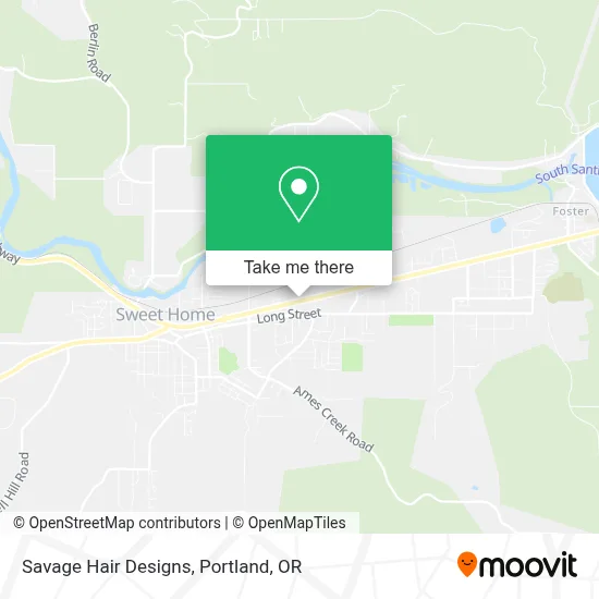 Savage Hair Designs map