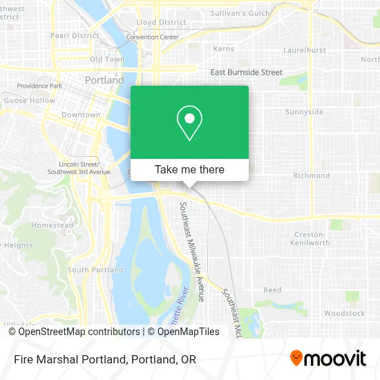 Fire Marshal Portland map