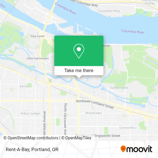 Rent-A-Bay map