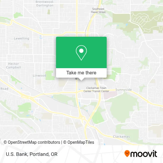 U.S. Bank map