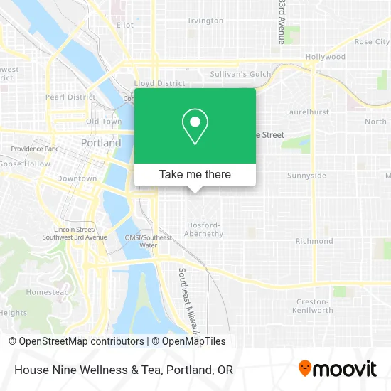 House Nine Wellness & Tea map