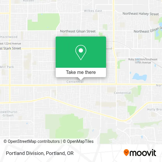 Portland Division map