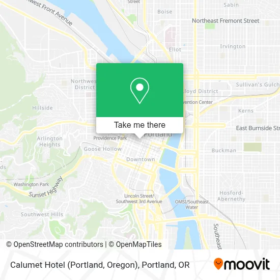 Calumet Hotel (Portland, Oregon) map