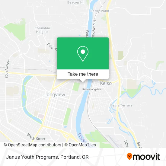 Janus Youth Programs map