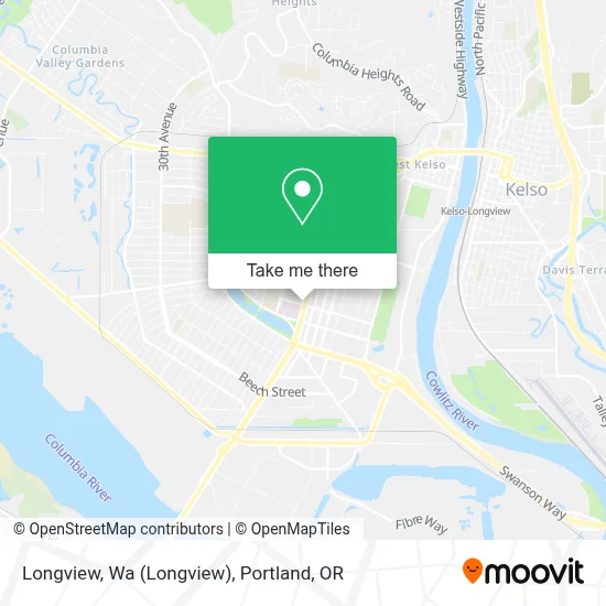 Longview, Wa map