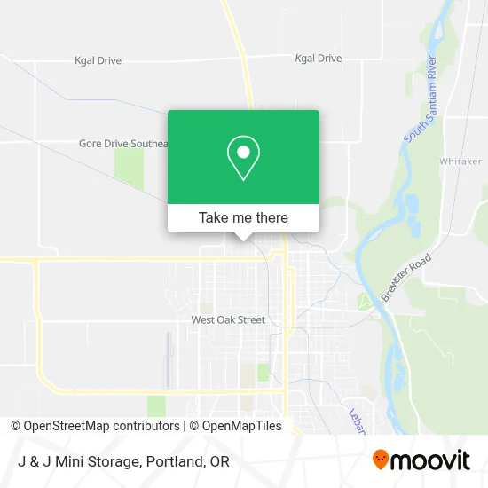 J & J Mini Storage map