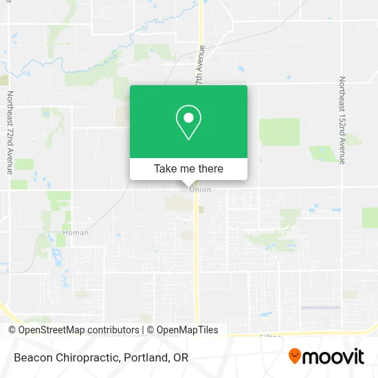 Beacon Chiropractic map