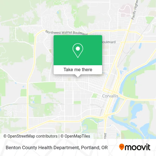 Benton County Health Department map