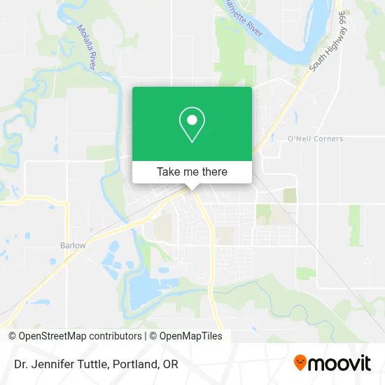Dr. Jennifer Tuttle map