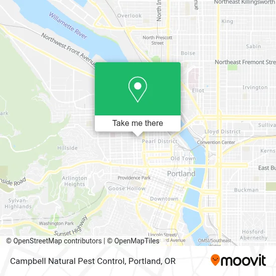 Campbell Natural Pest Control map