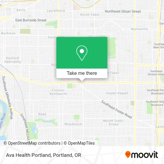 Ava Health Portland map