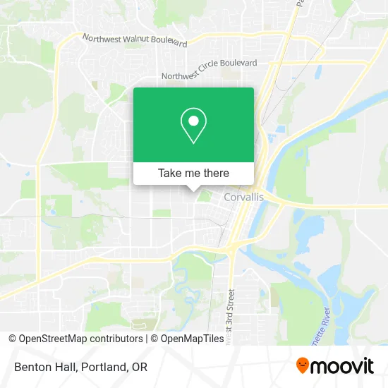 Benton Hall map