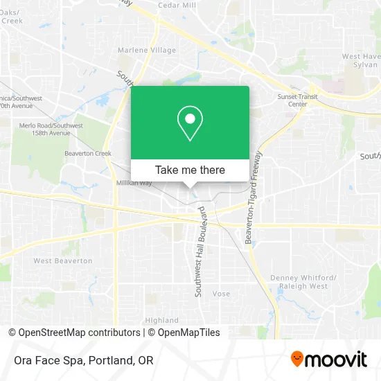 Ora Face Spa map