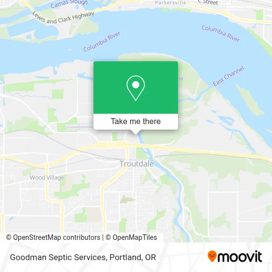Goodman Septic Services map