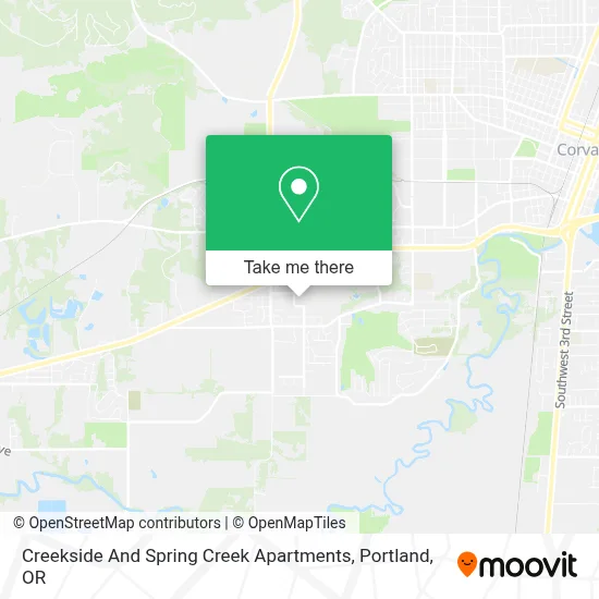 Creekside And Spring Creek Apartments map