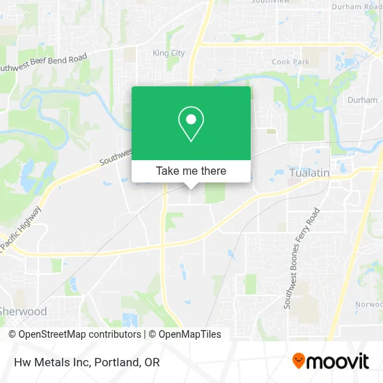 Hw Metals Inc map