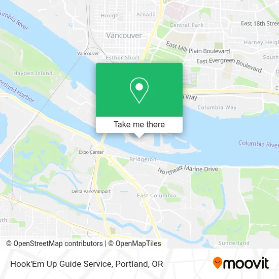 Hook'Em Up Guide Service map