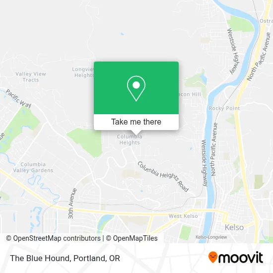The Blue Hound map