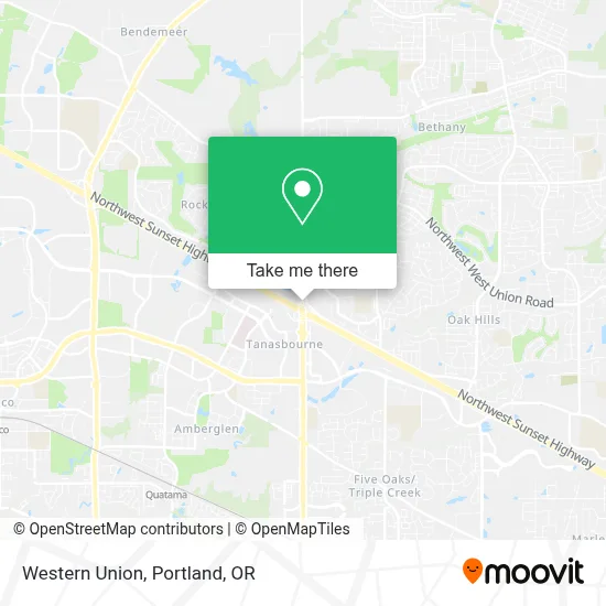 Western Union map